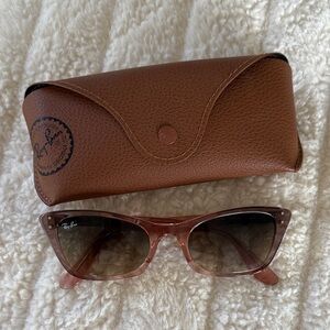 Ray-Ban Cat Eye Pink Sunglasses with Case